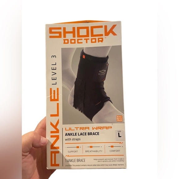Shock Doctor Ultra Wrap Ankle Lace Brace Size Large Level 3 - Picture 1 of 3
